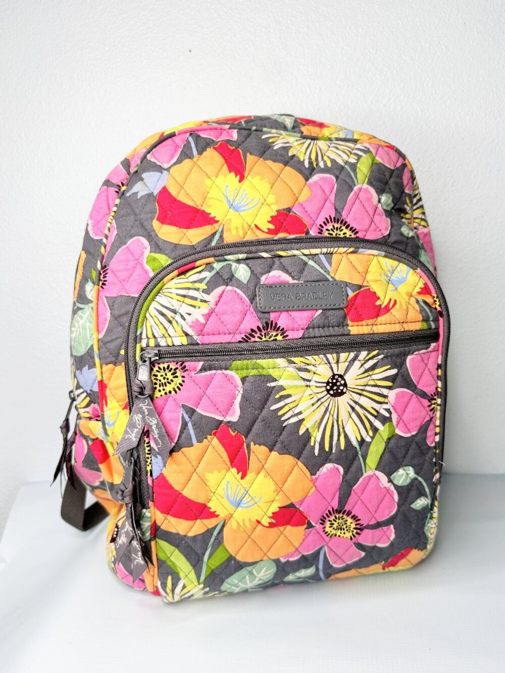Vera Bradley Jazzy Blooms Quilted Backpack